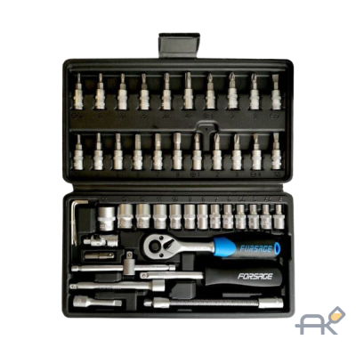 Набор инструмента 46пр. 1/4(6-гран.)(4-14мм) (F-2462-5)